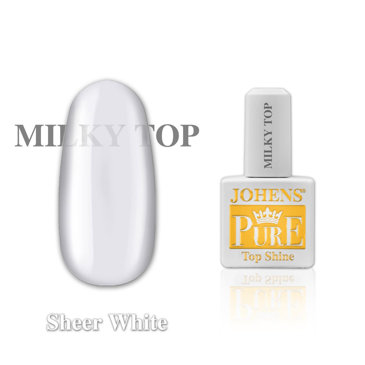 PURE Milky Top Sheer White Top Coat Johens®