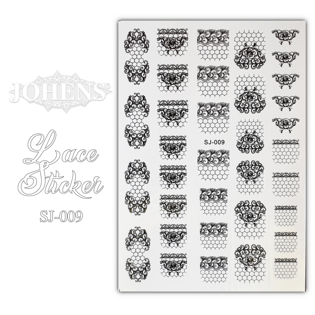 Lace Sticker SJ-009 (water decals)