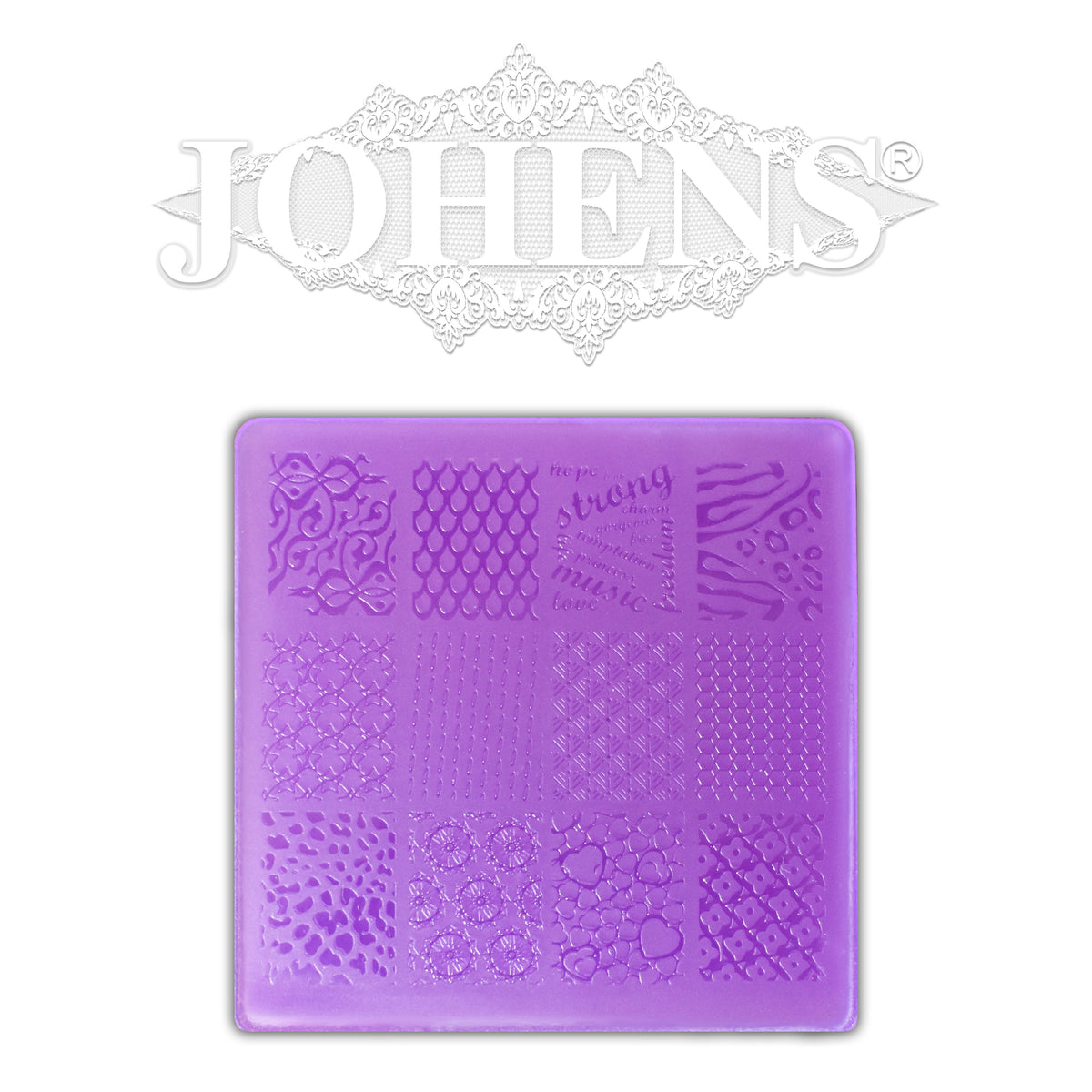 Plastic Stamping Plate 03. (T28) Johens®
