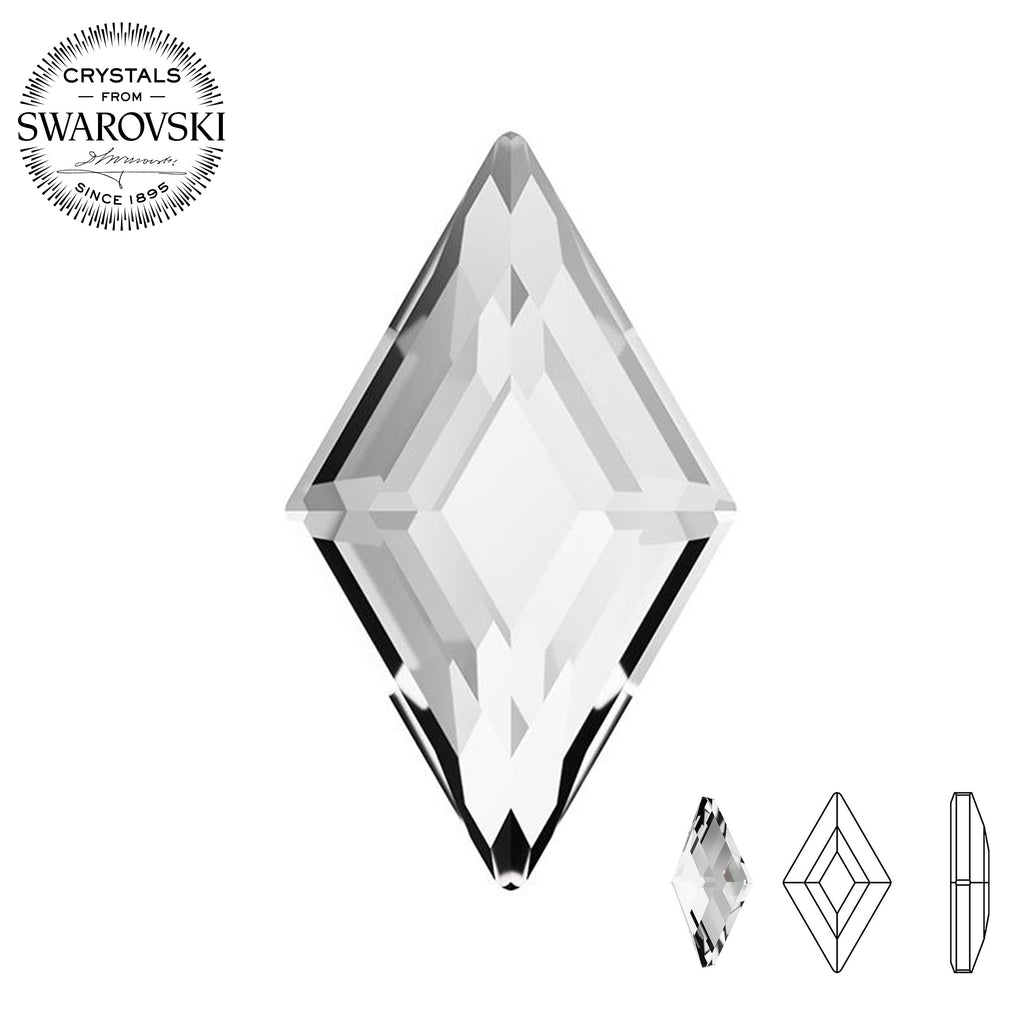 Swarovski® Diamond Shape (Flat Back) CRYSTAL