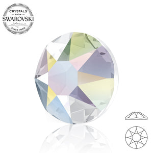 Swarovski® Round (Flat Back) AB Crystals