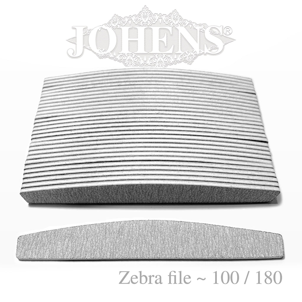 Zebra Nail File 100/180 ~ 30pcs.