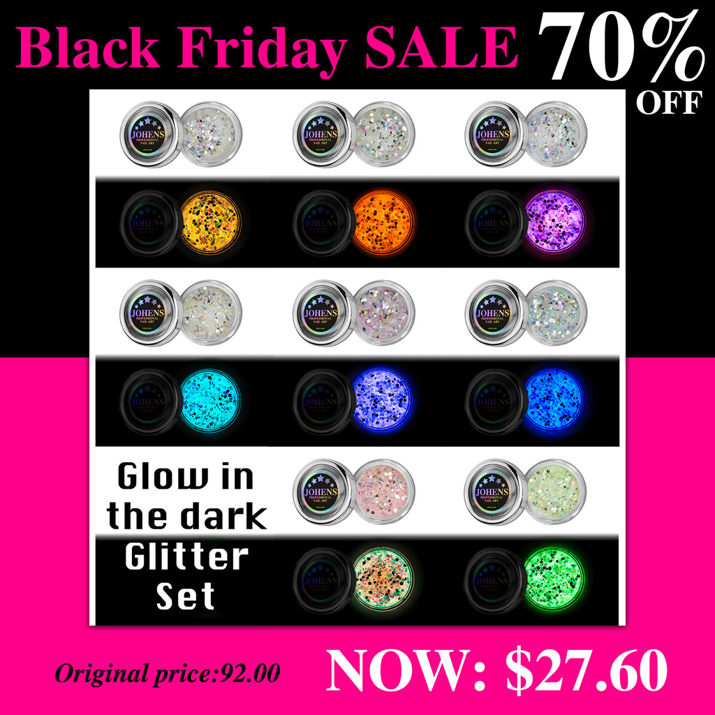 BF* GLOW IN THE DARK Glitter Set