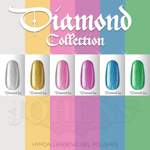 Glittery Diamond Gel Polish Collection, Hypoallergenic 