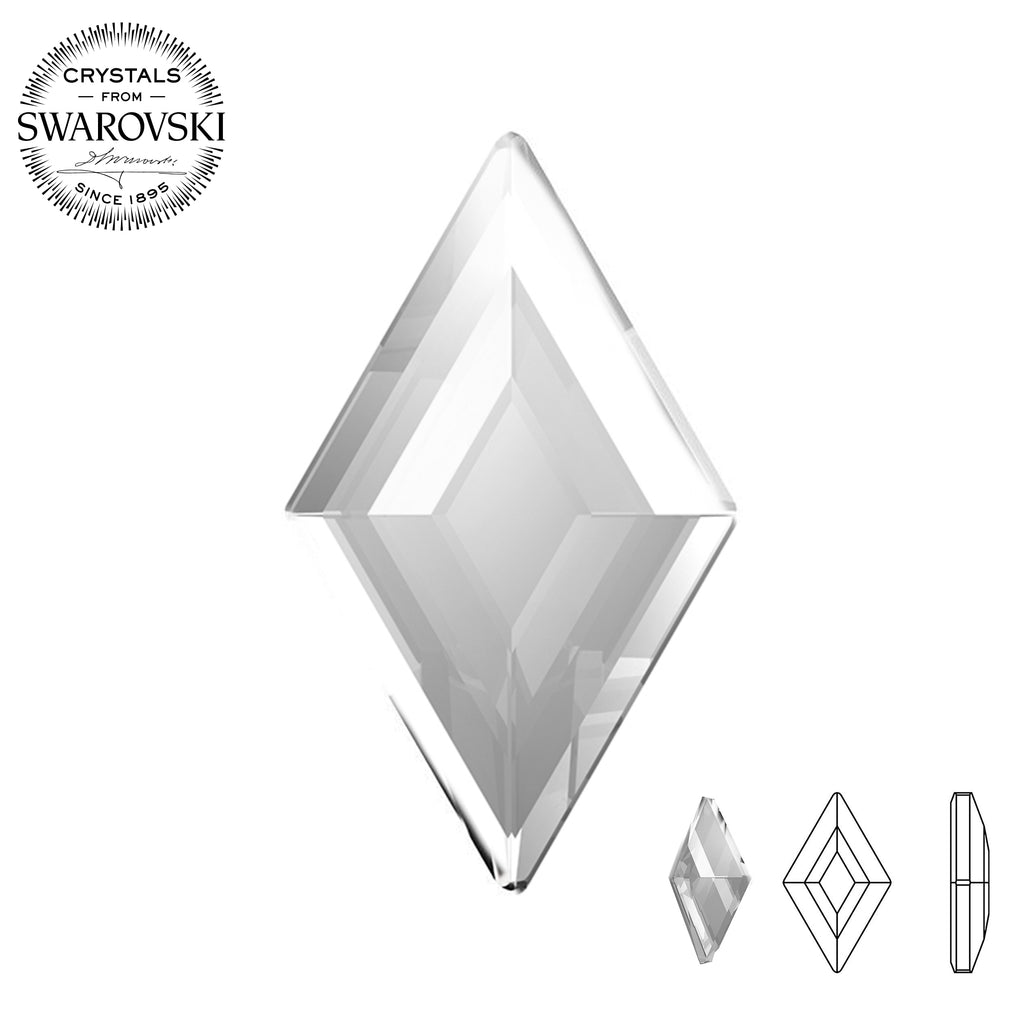 Swarovski® Diamond Shape (Flat Back) CRYSTAL