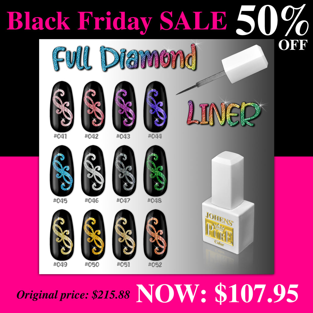 BF* PURE ~ Full Diamond LINER Gel Polish Collection