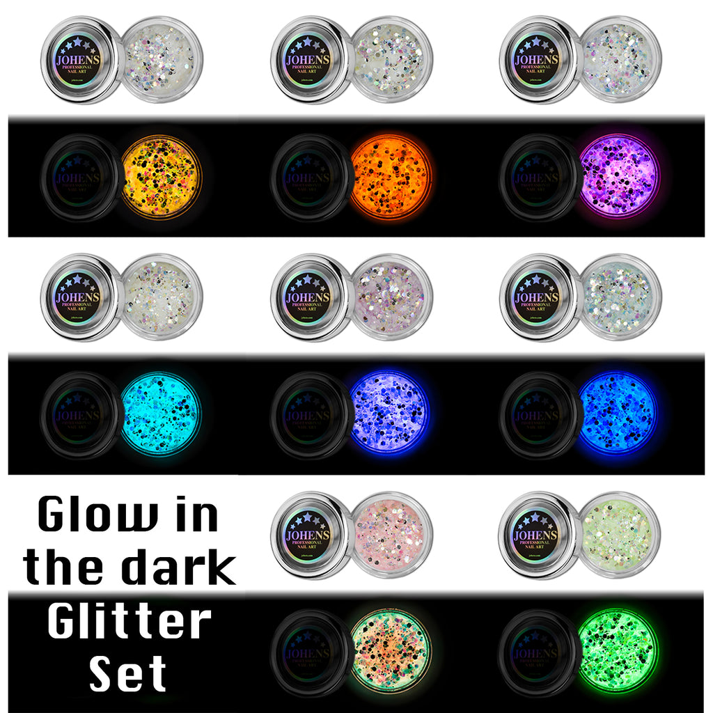 GLOW IN THE DARK Glitter Set