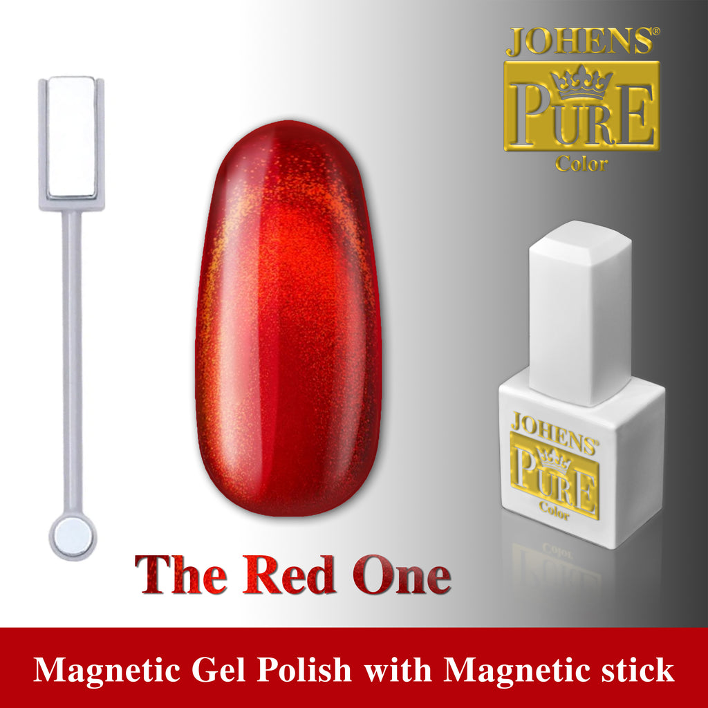 PURE ~ Gel polish #087 The Red One + Magnetic stick