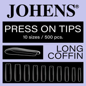 "Press On" tips - Long Coffin