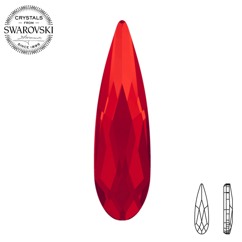 Swarovski® Raindrop (Flat Back) LIGHT SIAM