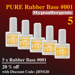 5 x PURE ~ Rubber Base ~ 001