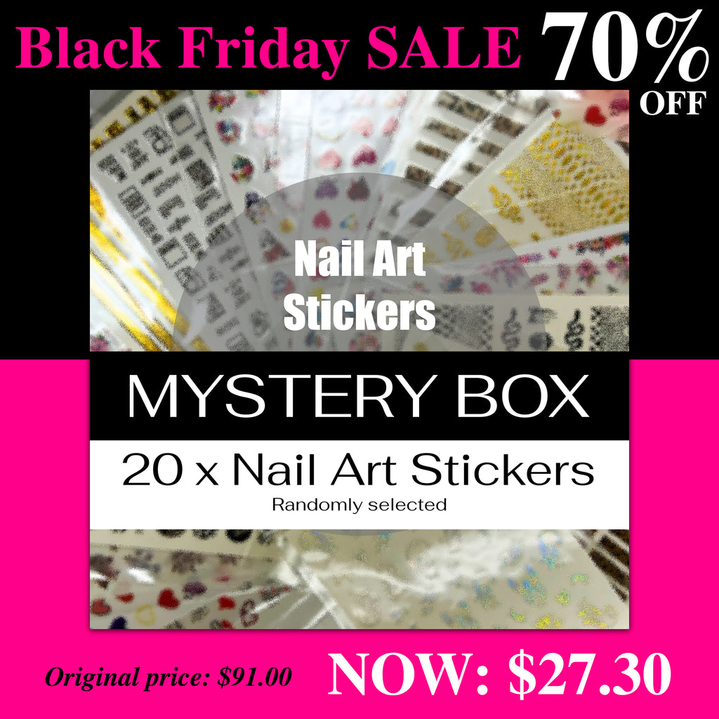 BF* Nail Art Stickers ~ MYSTERY BOX (20 x sticker)