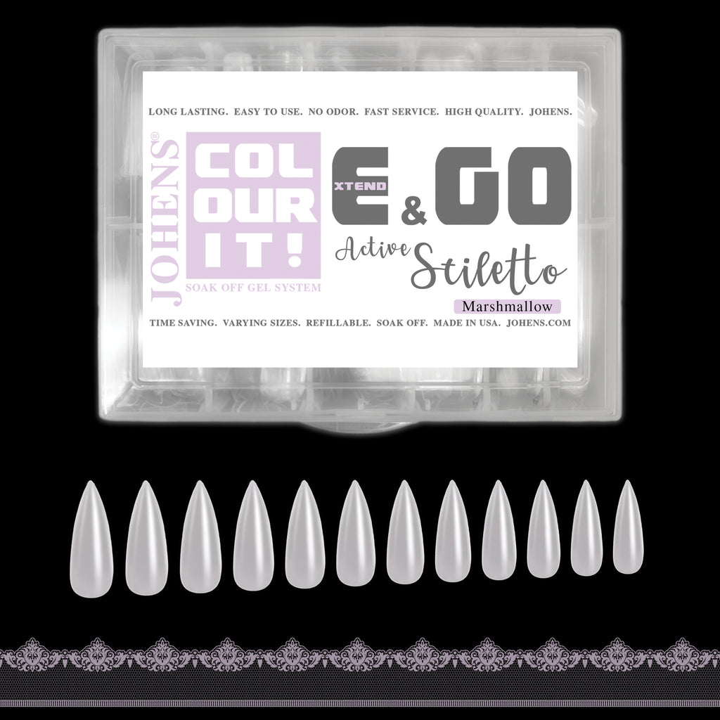 E&GO Tips - Active Stiletto - Marshmallow (360pcs.)