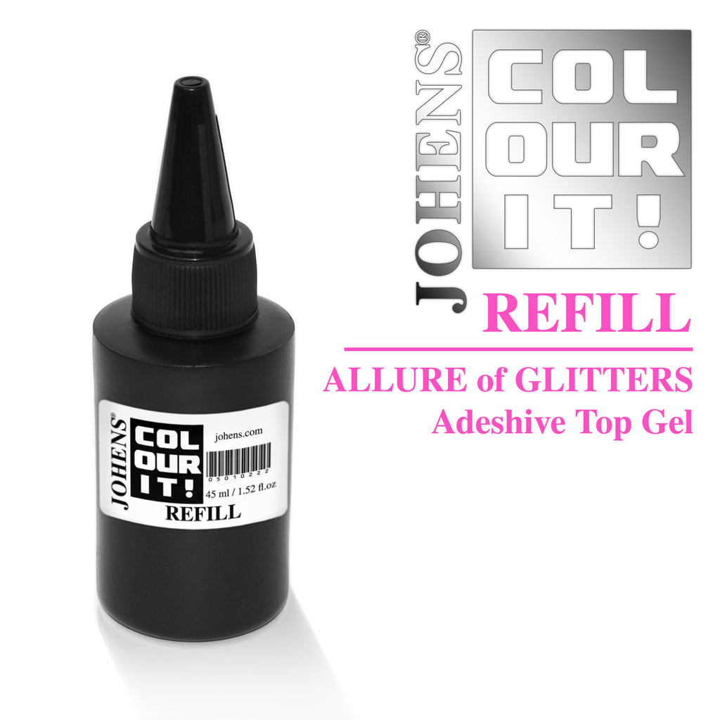 Allure of Glitters - Adhesive Top Gel ~ REFILL 45ml