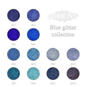 Blue glitter collection 12pcs.