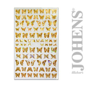 Holographic Gold Butterfly stickers #01