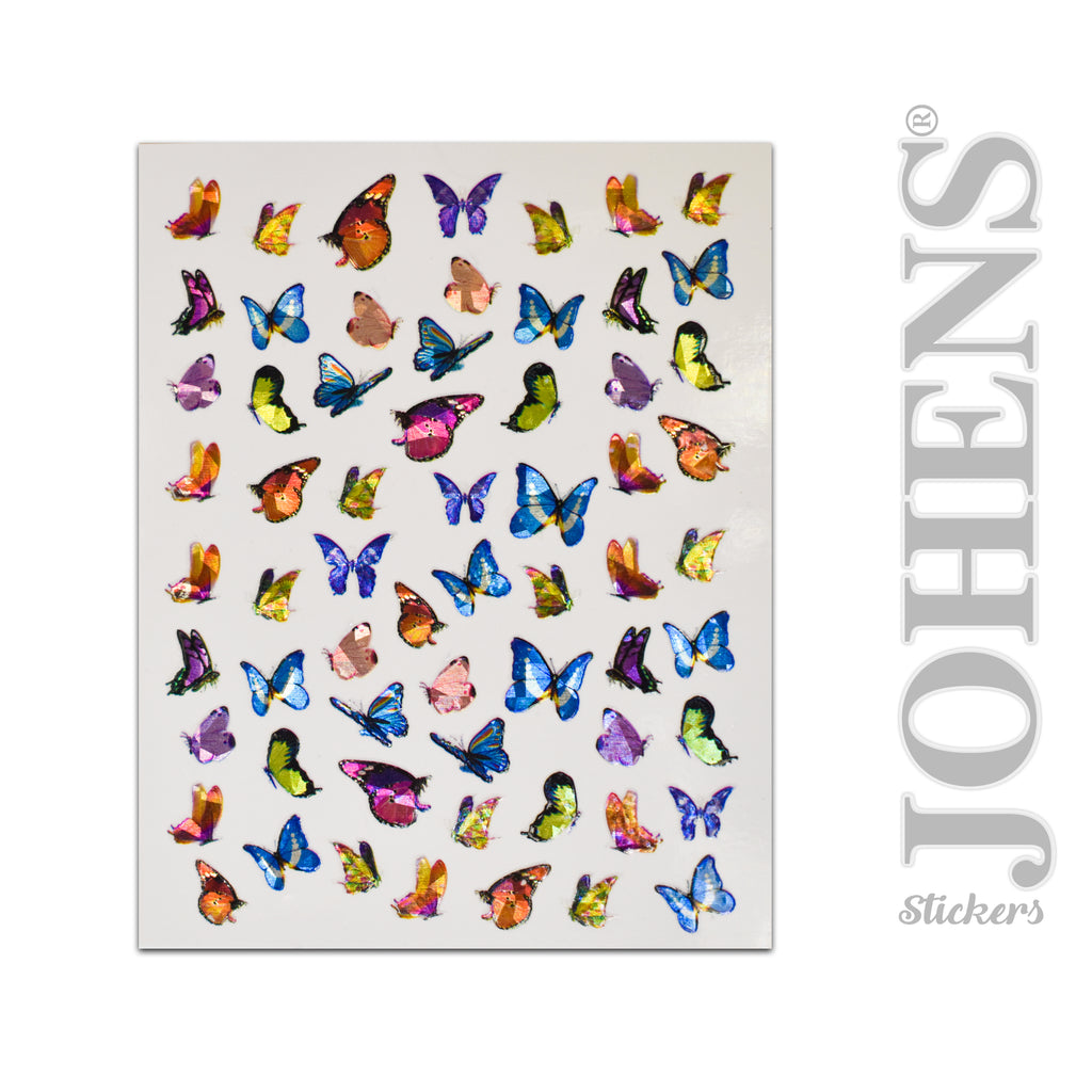 Holographic Butterfly stickers #01
