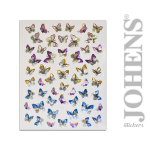 Holographic Butterfly stickers #02