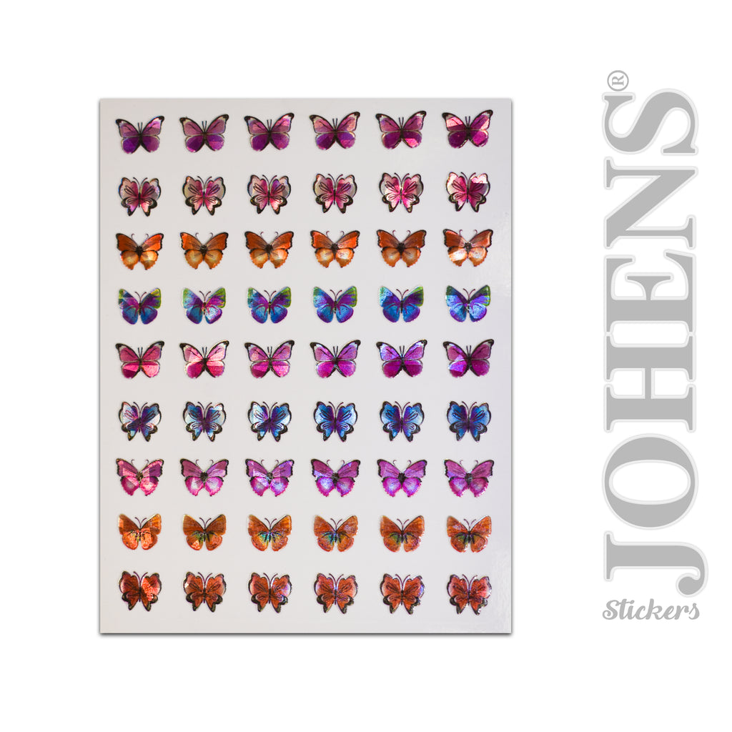 Holographic Butterfly stickers #03