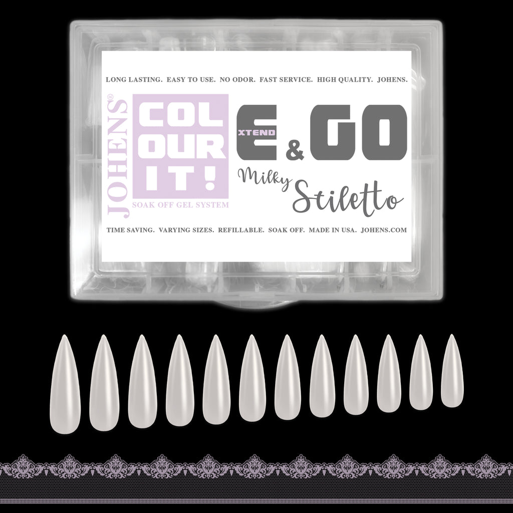 E&GO Tips - Milky Stiletto (360pcs.)