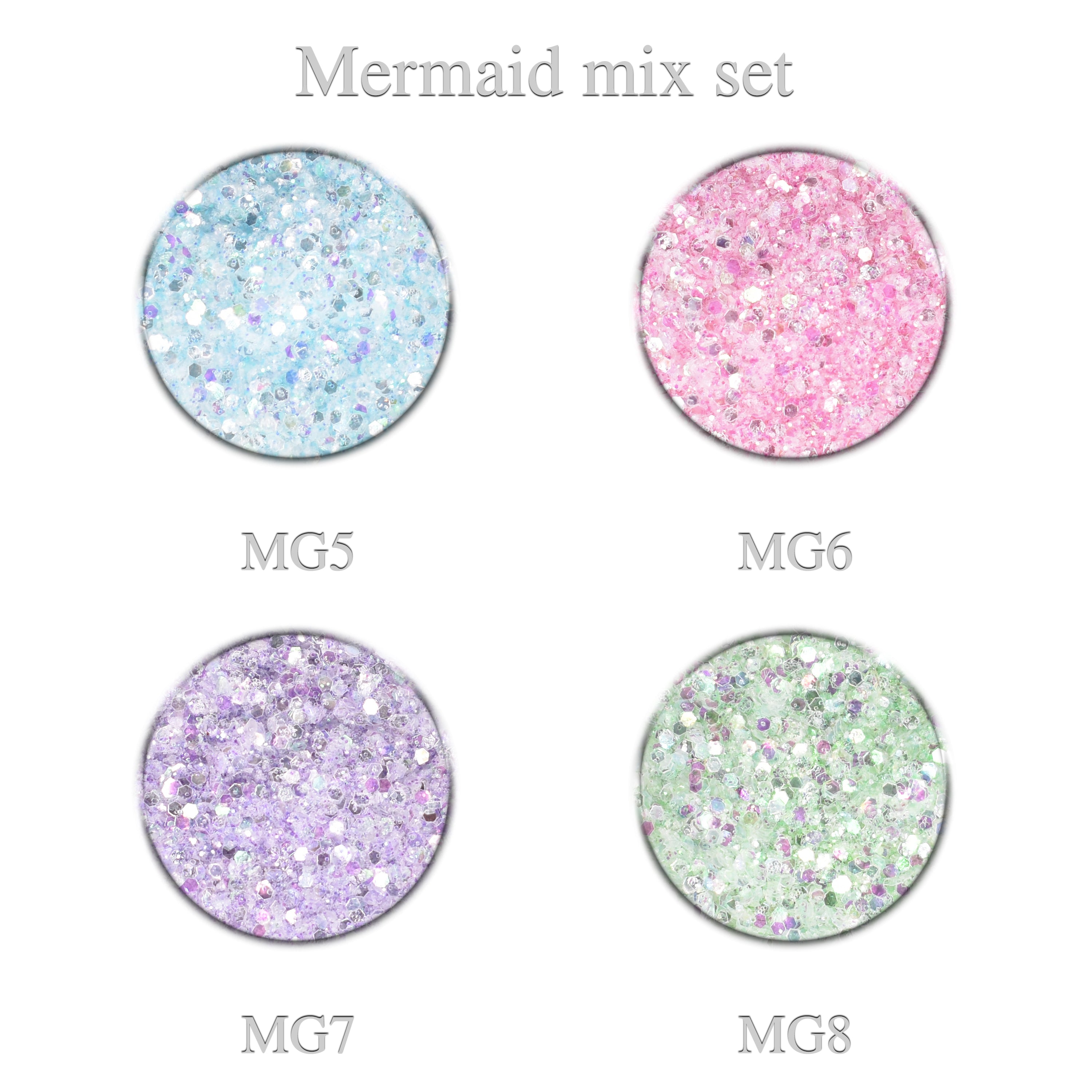Mermaid Mix Glitter Set 4pcs. – Johens®