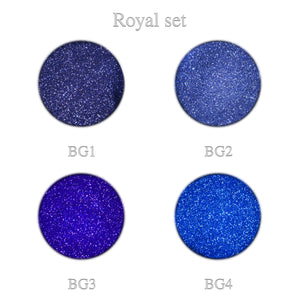 Blue glitter Royal set 4pcs.