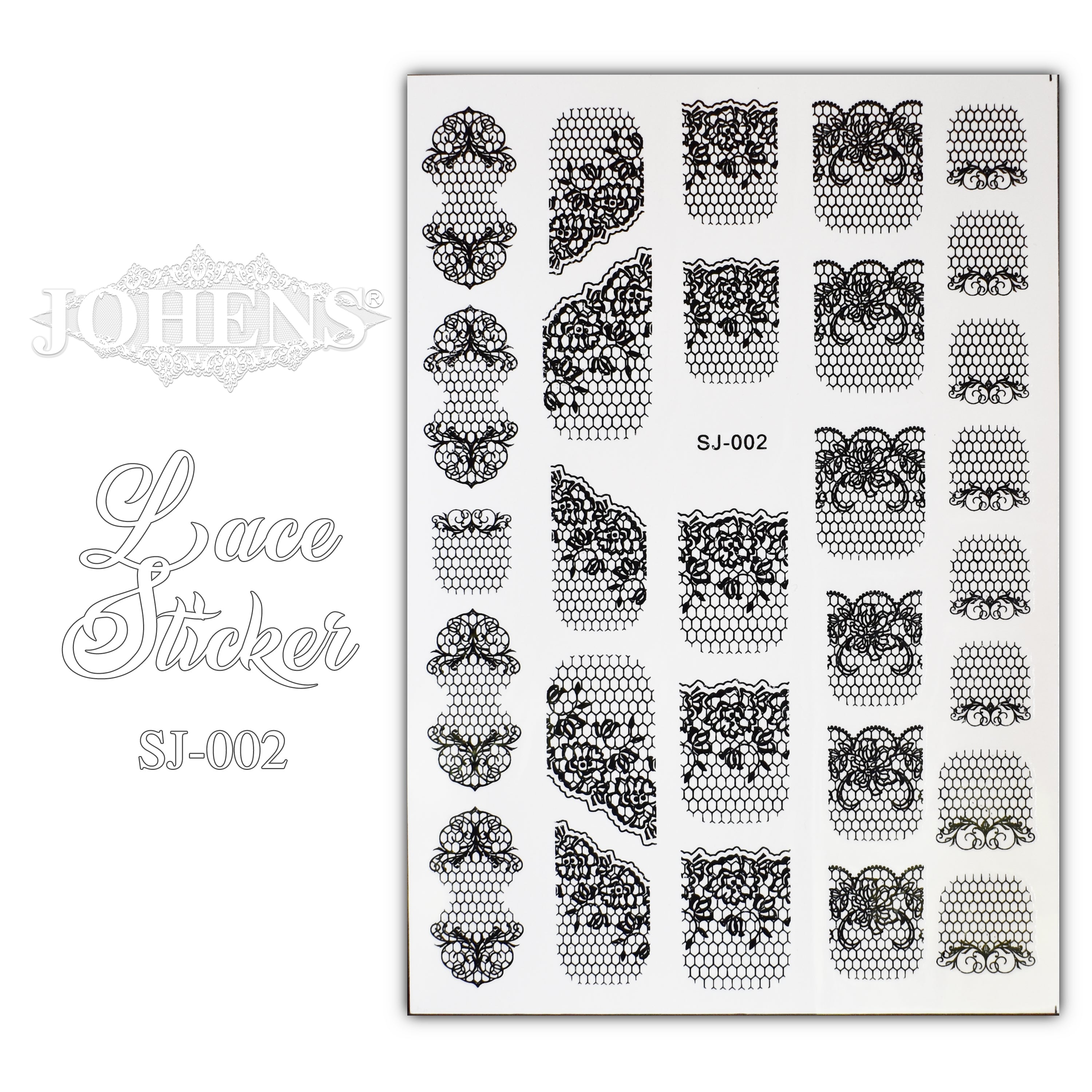 Lace Sticker SJ-002 (water decals)