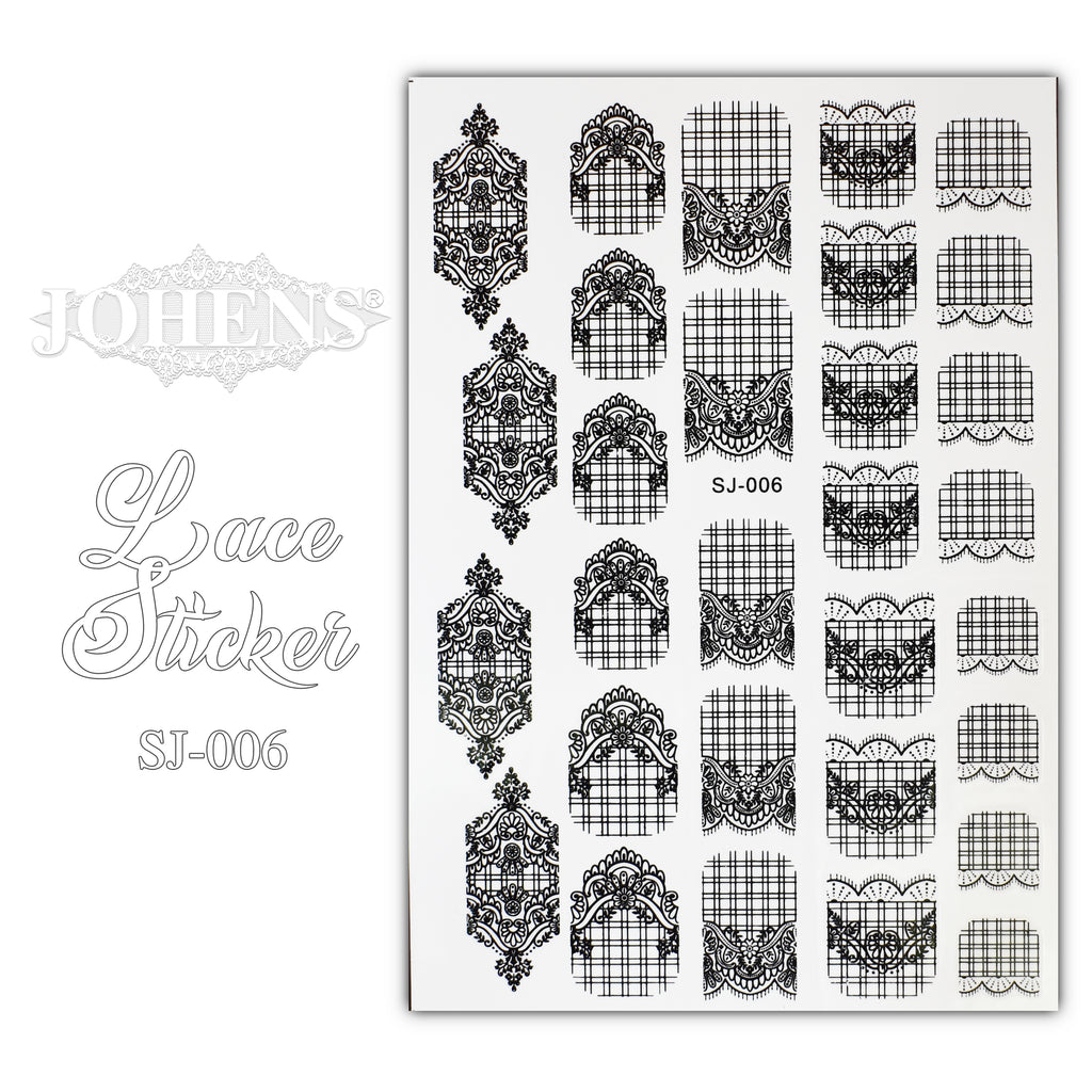 Lace Sticker SJ-006 (water decals)
