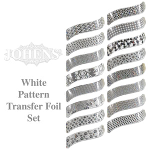 White Pattern Transfer Foil Set