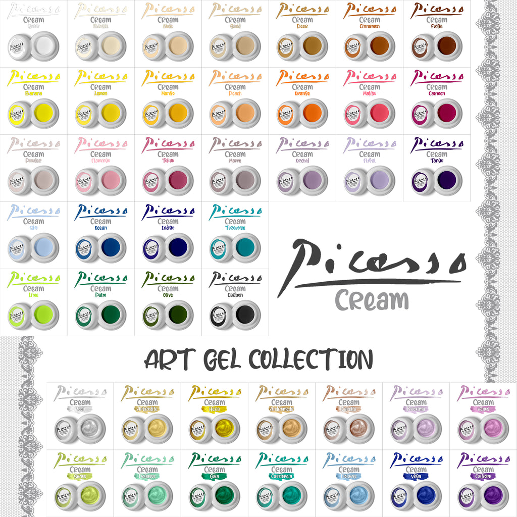 Picasso Cream Art Gel Collection