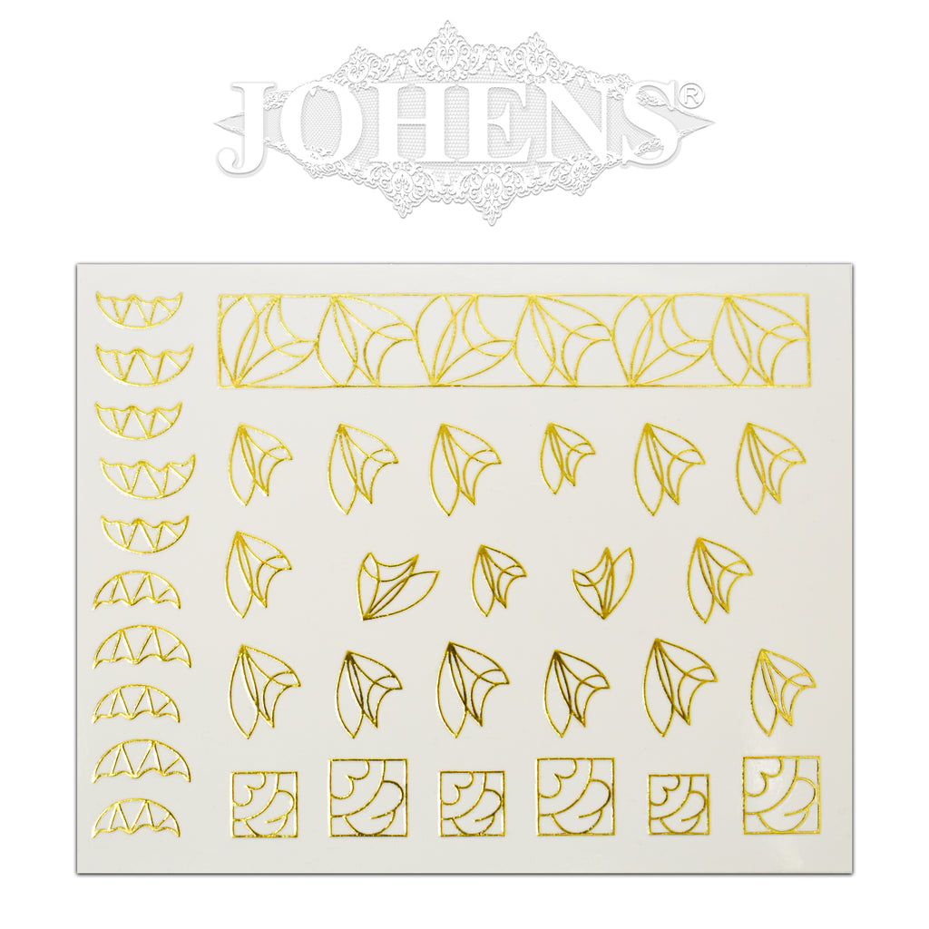 Golden pattern stickers #02