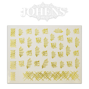 Golden pattern stickers #03
