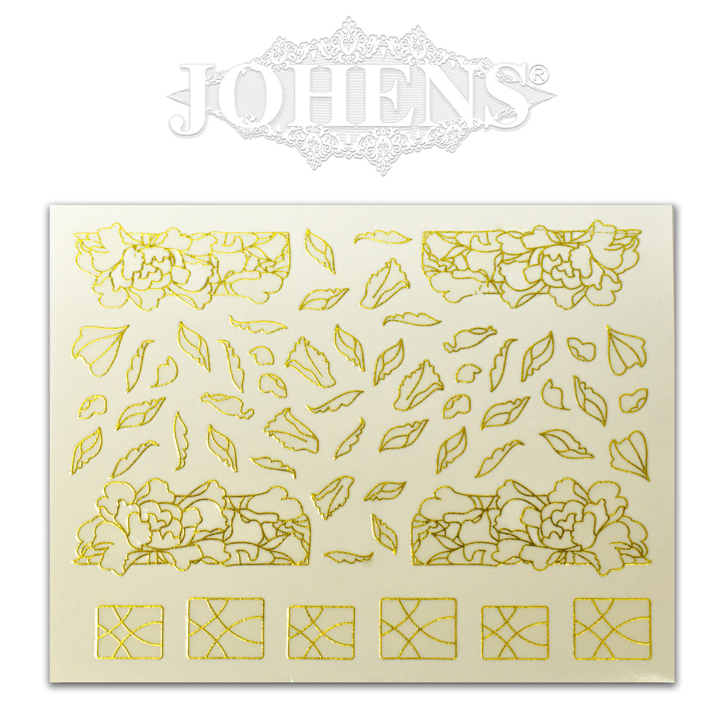 Golden pattern stickers #05