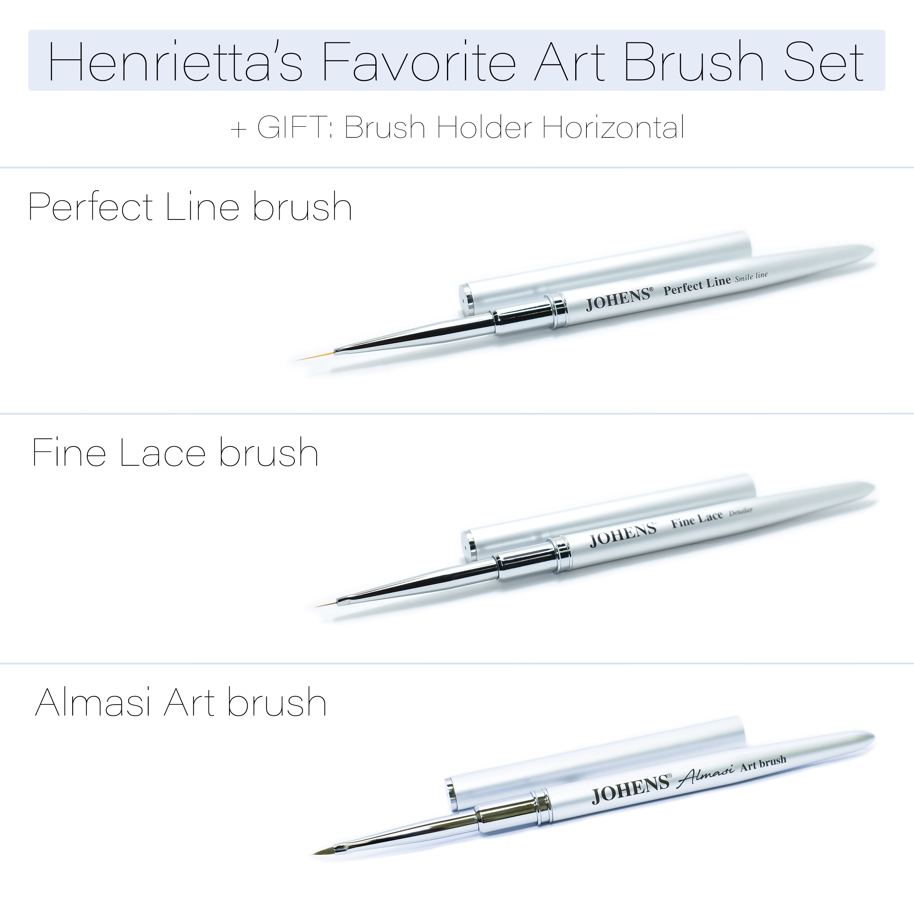 Henrietta's Favorite Art Brush Set LIMITED EDITION Johens®