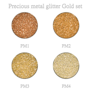 Precious Metal Glitter Gold set 4pcs.