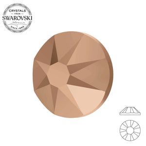 Swarovski® Round (Flat Back) ROSE GOLD
