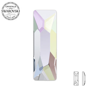 Swarovski® Cosmic Baguette (Flat Back) AB Crystals